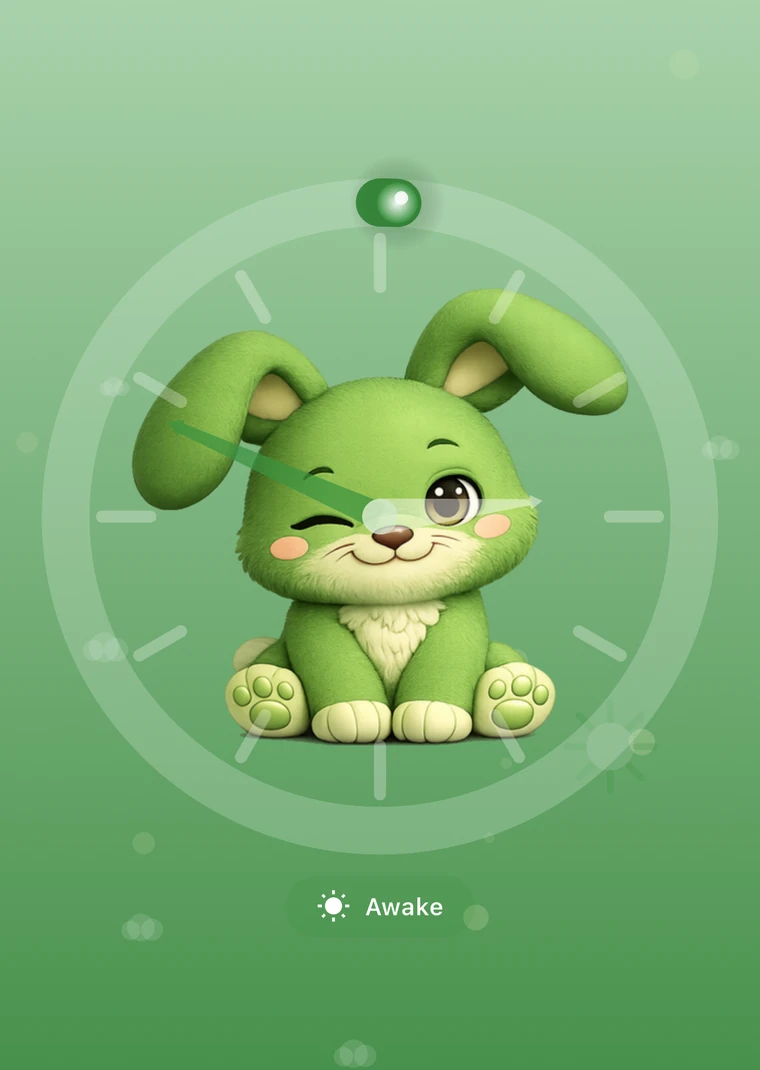Analog clock view