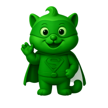 Green superhero theme